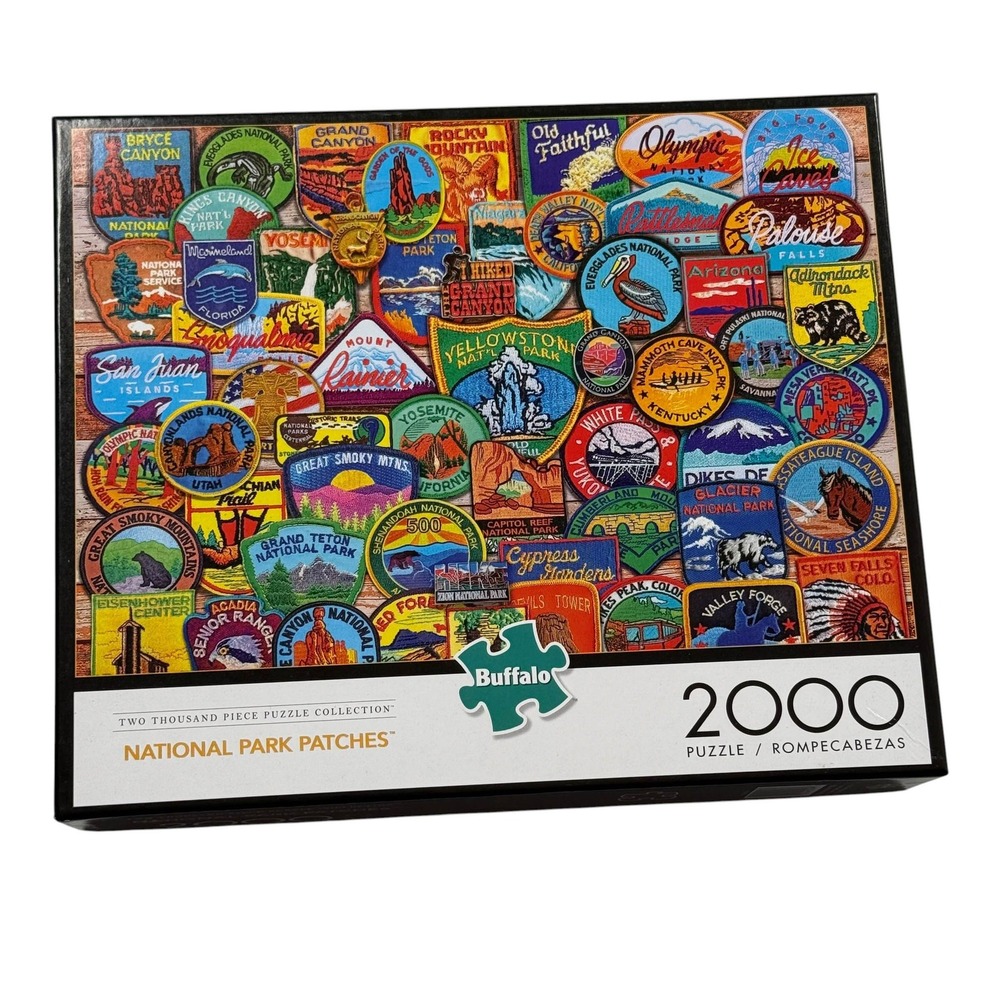 Buffalo Games National Park Patches 2000 Piece Puzzle Lewis Johnson UNCOUNTED